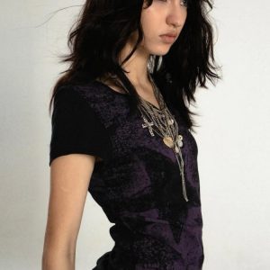 Grunge Star Printed Top