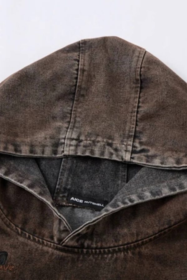 Grunge Washed Hoodie