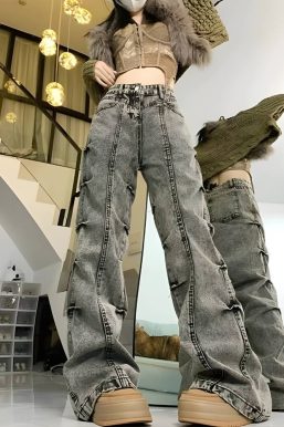 Grunge Wide Leg Jeans