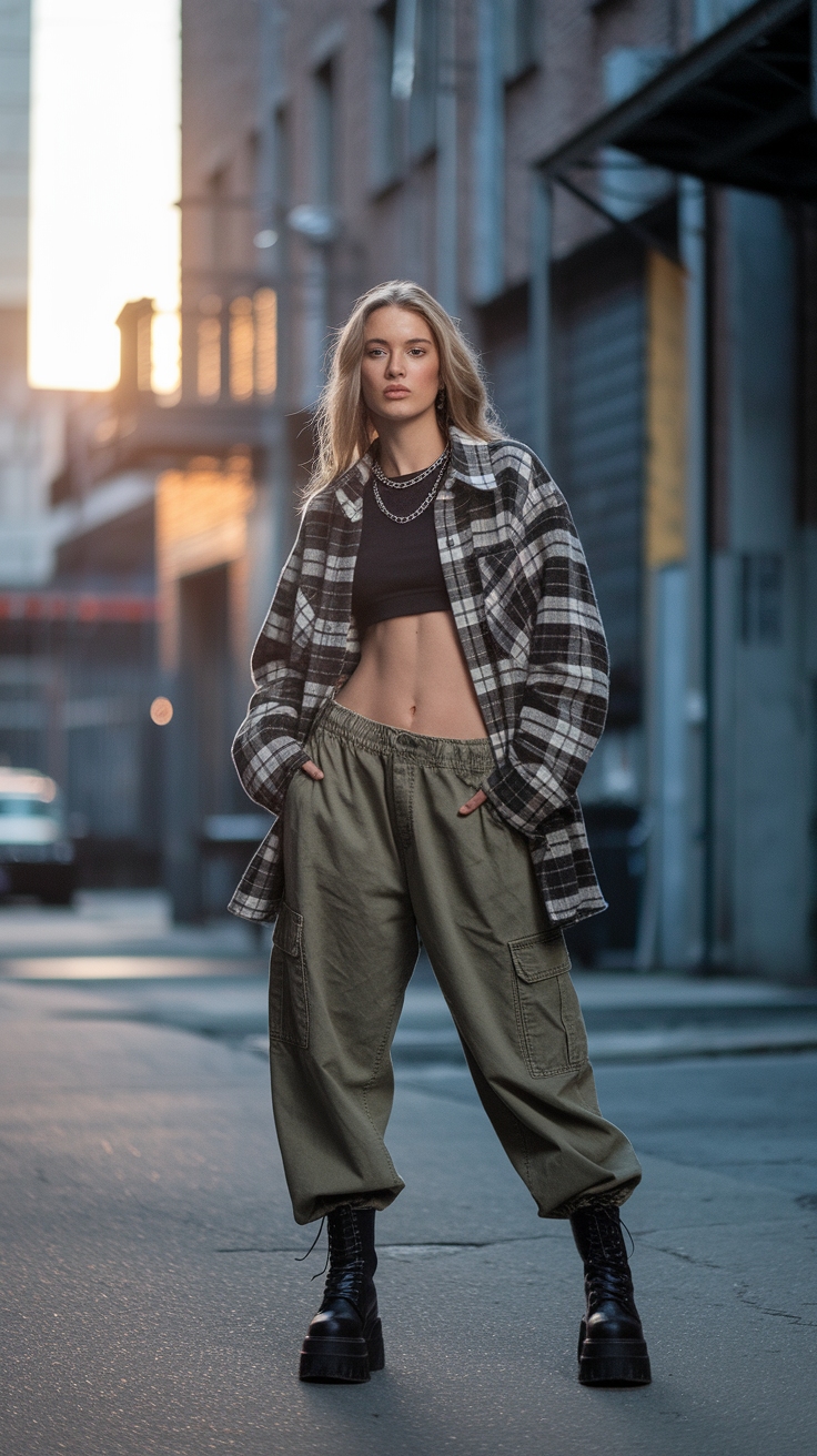 Grunge Y2K Outfits Baggy: Nostalgia Meets Comfort outfit idea