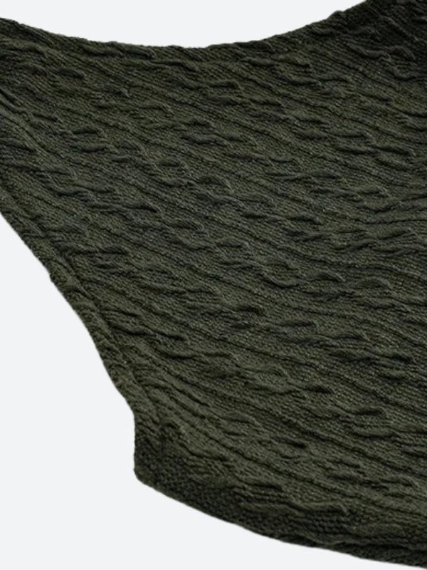 Halter Neck Knitted Mini Dress