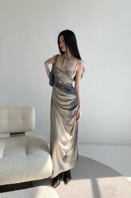 Halter Neck Maxi Dress