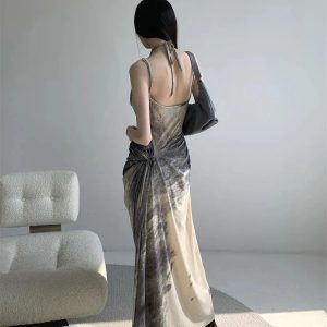 Halter Neck Maxi Dress