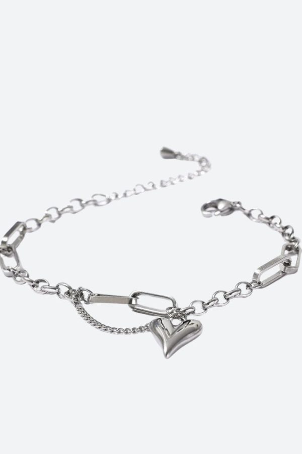 Heart Necklace & Bracelet Set