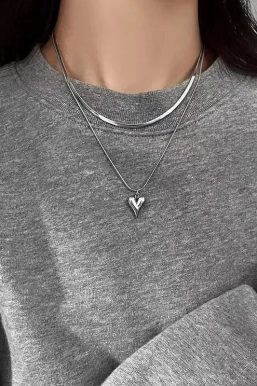 Heart Necklace Set