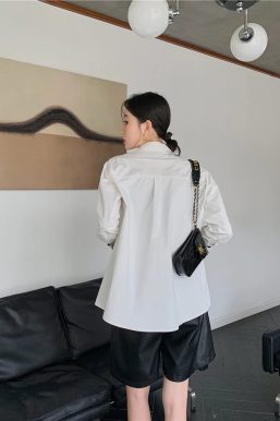 Heart Patch Button-Up Shirt