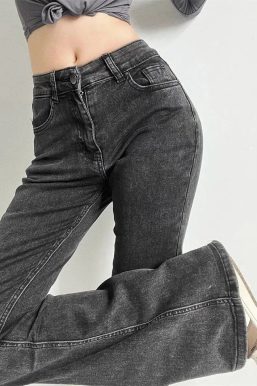 Heart Pocket Flare Jeans