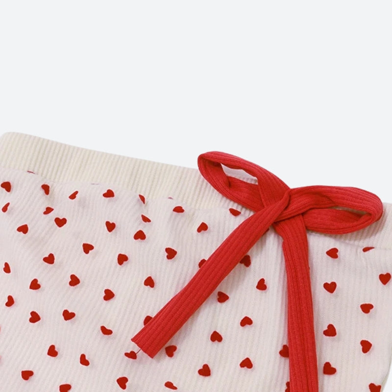 Heart Ribbed Tube Top Heart Ribbed Tube Top