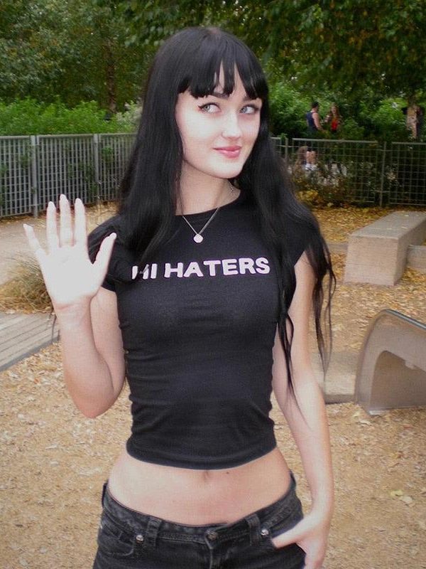 Hi & Bye Haters Crop Top