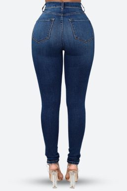 High Rise Denim Skinny Jeans
