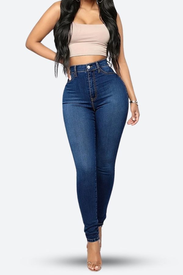 High Rise Denim Skinny Jeans: Perfect Outfit Jean Skirt for Any Occasion