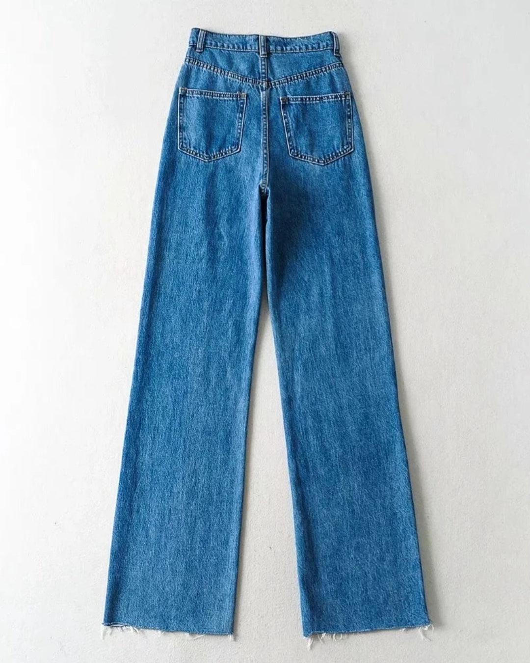 High Waist Casual Washed Jeans High Waist Casual Washed Jeans