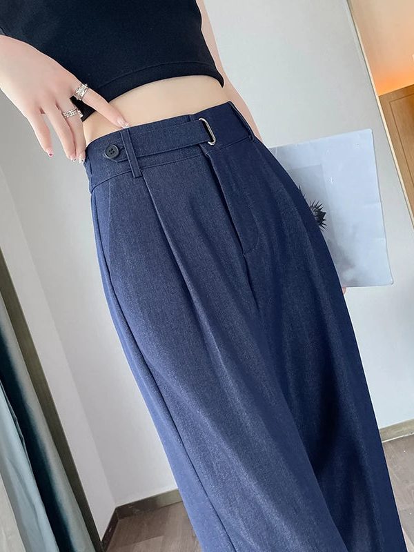 High Waist Straight Pants