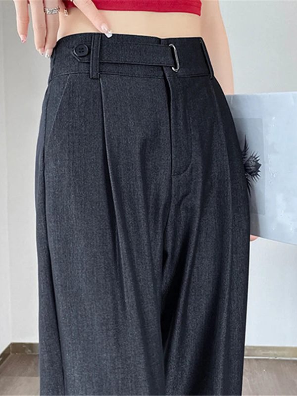 High Waist Straight Pants
