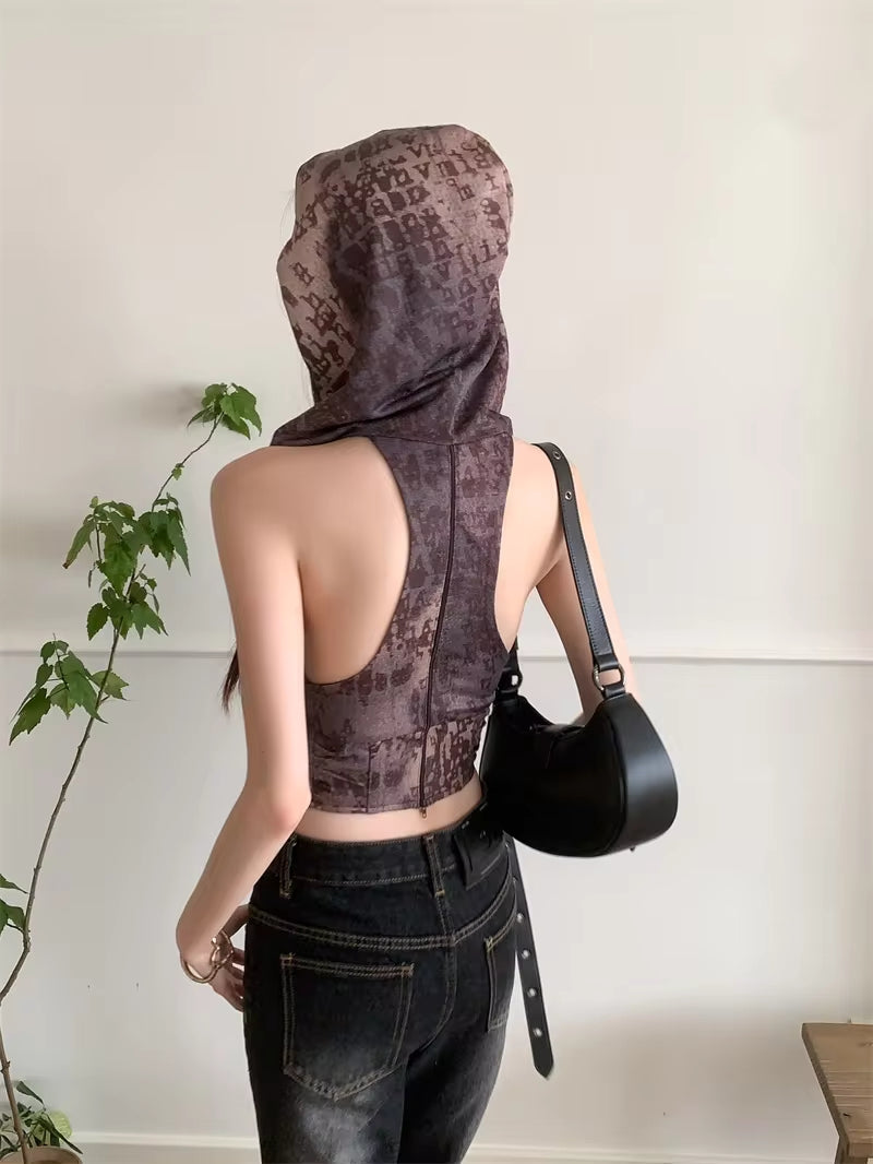 Hooded Corset Top Hooded Corset Top