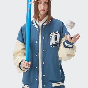 I Don't Give Damn Baseball Varsity Jacket