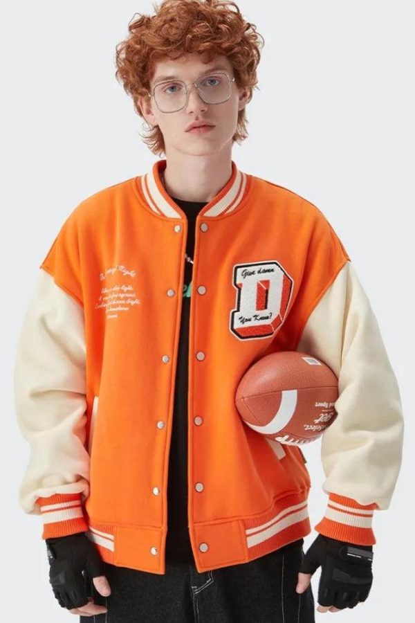 I Don't Give Damn Baseball Varsity Jacket
