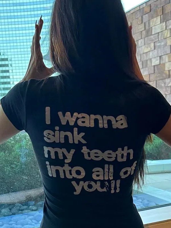 I Wanna Sink My Teeth Tee