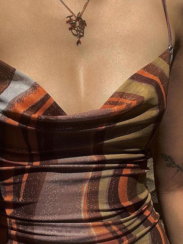 Indie Mesh Bodycon Mini Dress