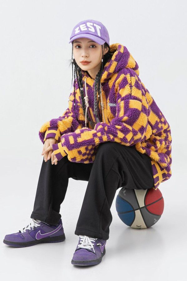 Indie Oversized Plush Hoodie