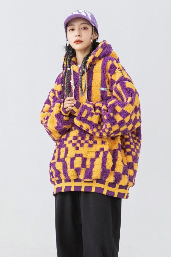 Indie Oversized Plush Hoodie