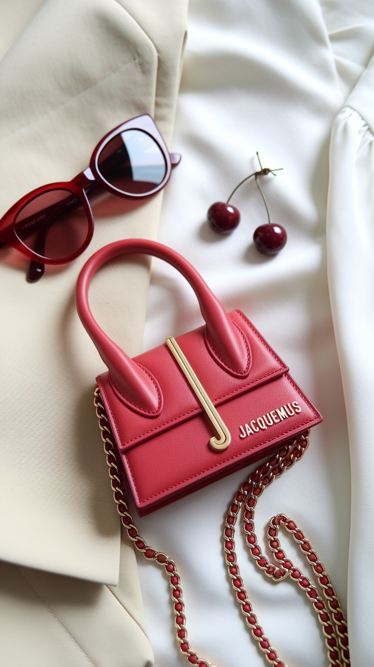 Make a Statement with the Jacquemus Red Bag outfit idea