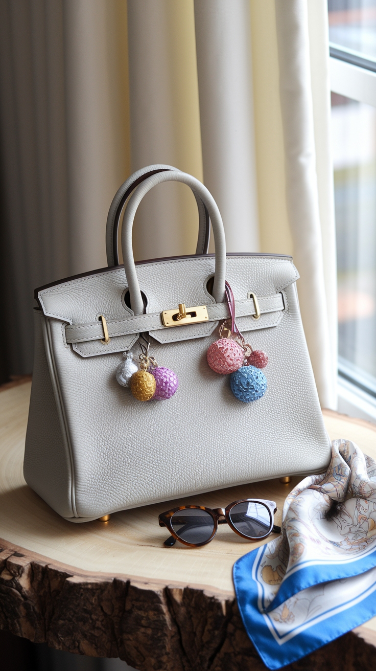 Charming Jane Birkin Bag Charms to Personalize Your Look outfit idea