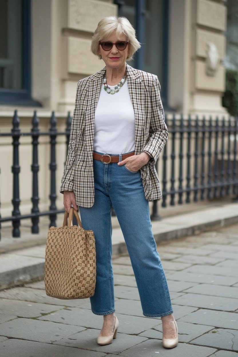 Jeans Outfit Casual for Women Over 60: Effortlessly Cool outfit idea