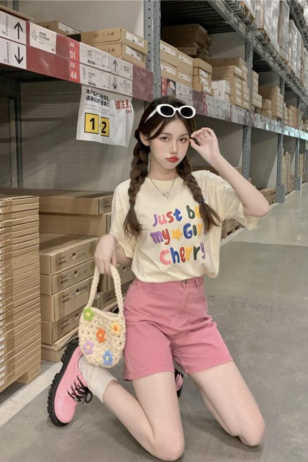 Just Be My Girl Cherry Tee