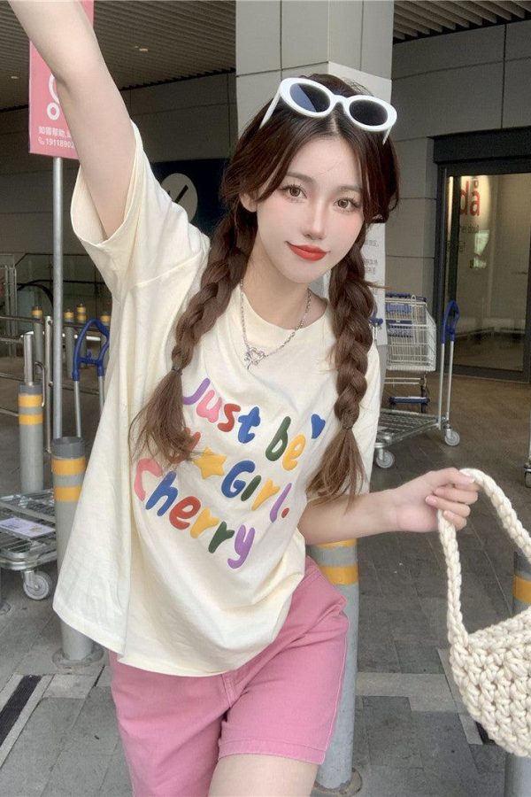 Just Be My Girl Cherry Tee