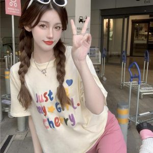 Just Be My Girl Cherry Tee