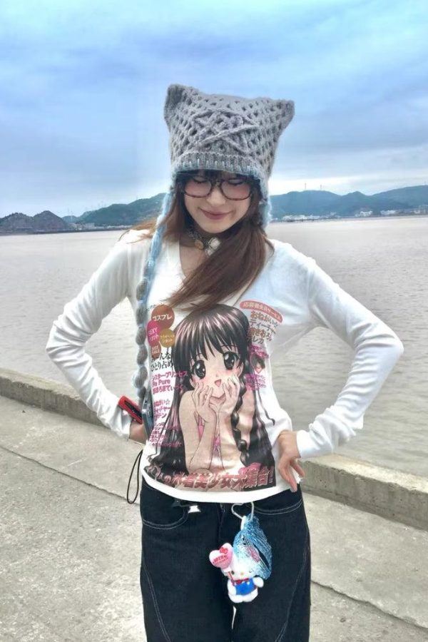 Kawaii Anime Girl Top