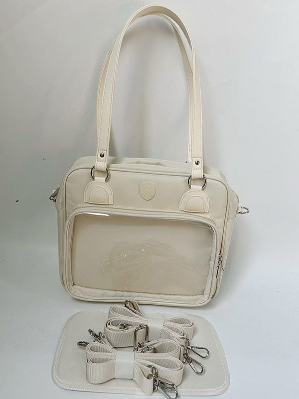 Kawaii Bear, Rabbit, Cat Square Student Ita Bag