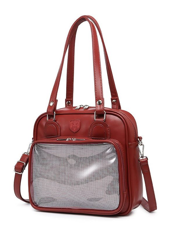 Kawaii Bear, Rabbit, Cat Square Student Ita Bag