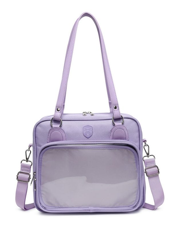 Kawaii Bear, Rabbit, Cat Square Student Ita Bag