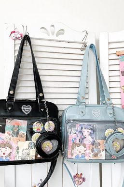 Kawaii Candy Color Ita JK Lolita PU Crossbody Shoulder Bag