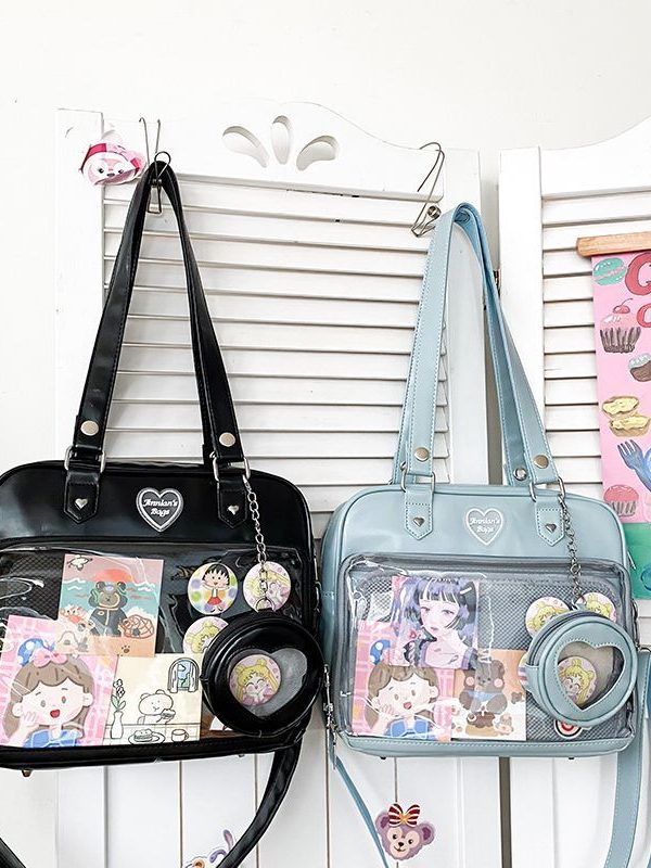 Kawaii Candy Color Ita JK Lolita PU Crossbody Shoulder Bag