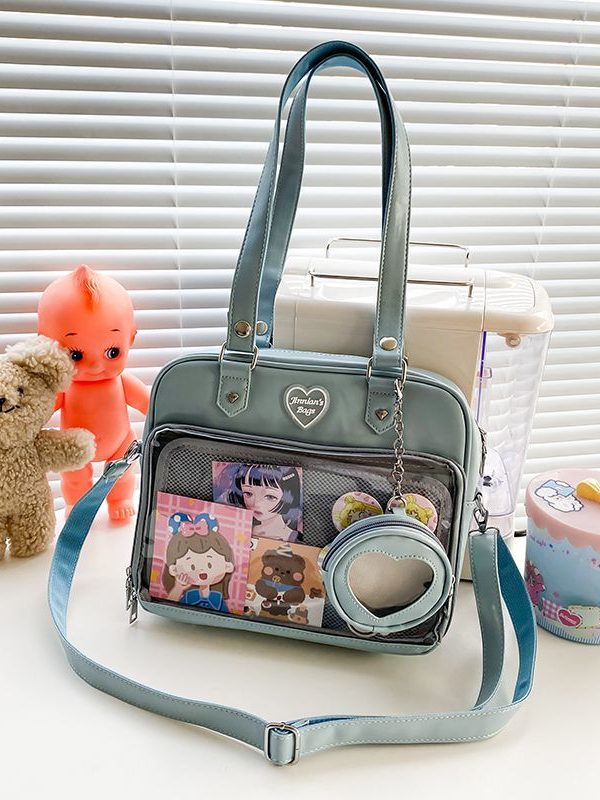 Kawaii Candy Color Ita JK Lolita PU Crossbody Shoulder Bag