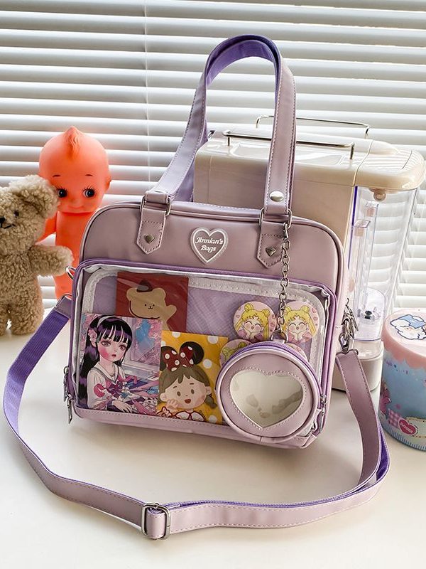 Kawaii Candy Color Ita JK Lolita PU Crossbody Shoulder Bag