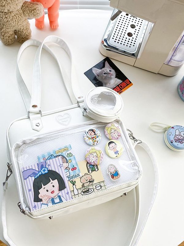 Kawaii Candy Color Ita JK Lolita PU Crossbody Shoulder Bag