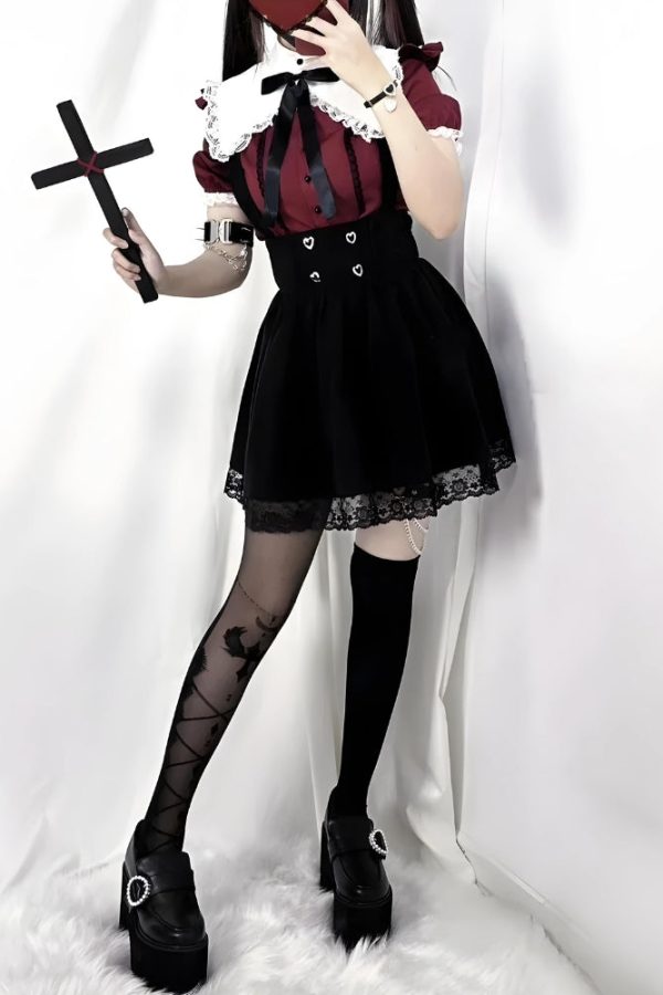 Kawaii Goth Collar Shirt