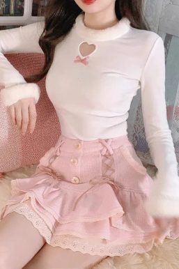 Kawaii Ruffled Layered Lace Mini Skirt