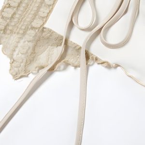 Lace Asymmetric Patchwork Top