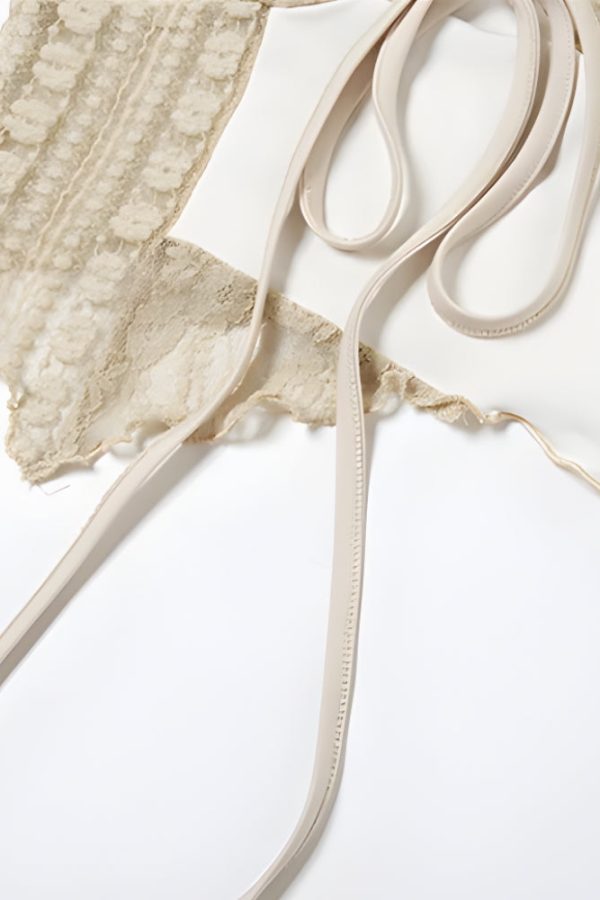 Lace Asymmetric Patchwork Top