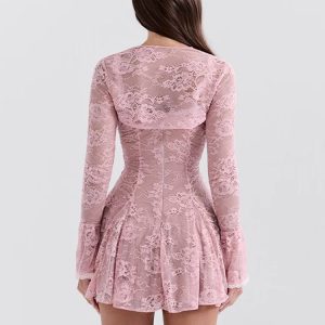 Lace Bolero Mini Dress