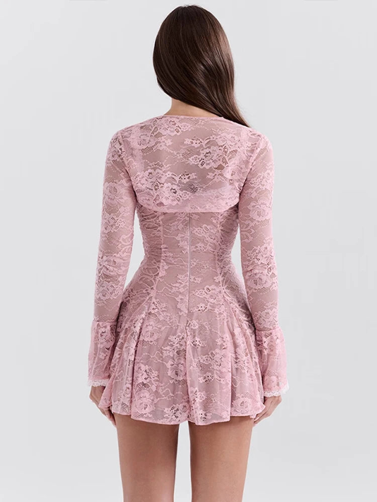 Lace Bolero Mini Dress Lace Bolero Mini Dress