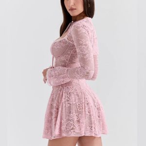 Lace Bolero Mini Dress
