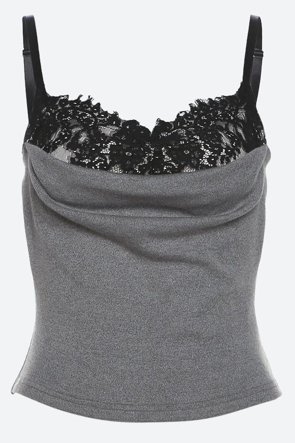 Lace Bra Layered Top