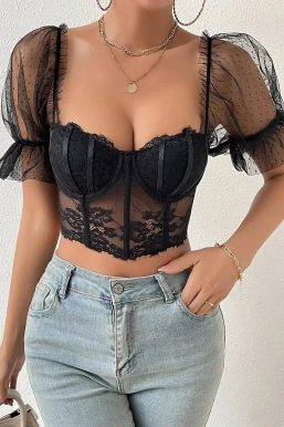 Lace Bustier Top