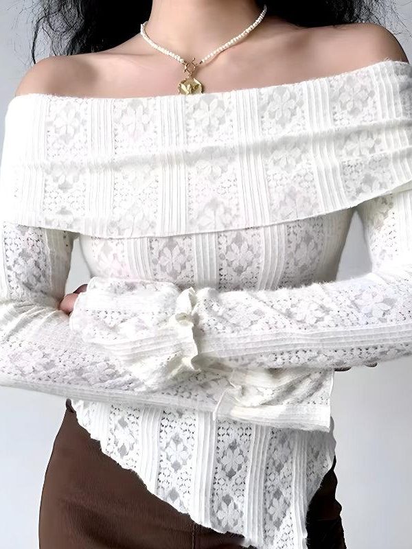 Lace Off Shoulder Top